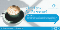 Minimalist Coffee Shop Review Twitter post Image Preview