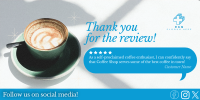 Minimalist Coffee Shop Review Twitter Post Image Preview