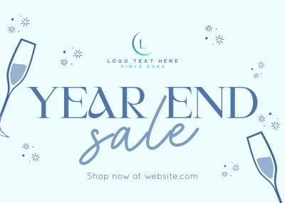Year End Great Deals Postcard Image Preview
