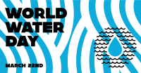 World Water Day Waves Facebook Ad Design