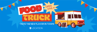 Playful Food Truck Festival Twitter Header Design