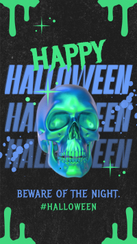 Grunge Futuristic Halloween TikTok Video Image Preview