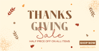 Thanksgiving Sale Facebook Ad Design