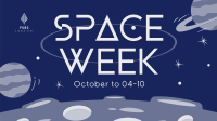 Space Week Event Facebook Event Cover Design