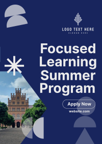 Summer Learning Shapes Poster Image Preview