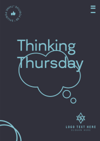 Thursday Cloud Thinking  Poster Design