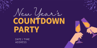 New Year's Toast to Countdown Twitter post Image Preview