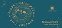 Halloween Skulls Greeting Gift Certificate Image Preview