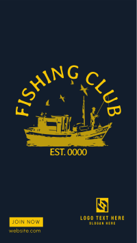 Fishing Club Instagram story Image Preview