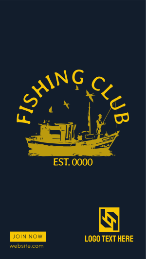 Fishing Club Instagram story Image Preview