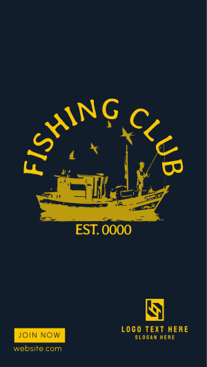 Fishing Club Instagram story Image Preview