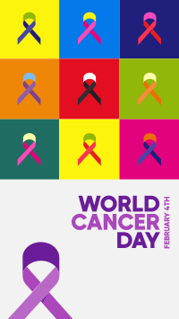 Cancer Day Pop Art Facebook story Image Preview