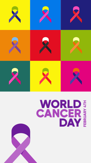 Cancer Day Pop Art Facebook story Image Preview