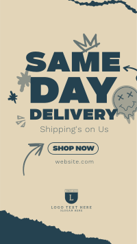 Same Day Delivery TikTok Video Design