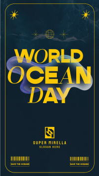 Y2K Ocean Day Facebook Story Image Preview