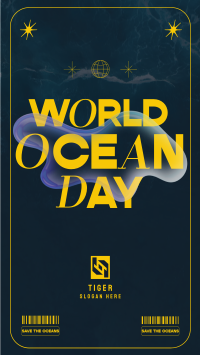 Y2K Ocean Day Facebook story Image Preview