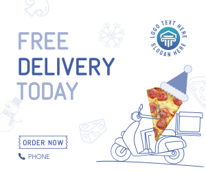 Holiday Pizza Delivery Facebook post Image Preview