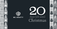 Modern Christmas Countdown Facebook Ad Image Preview