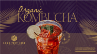 Organic Kombucha Facebook Event Cover Design