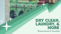 Dry Clean & Laundry Facebook Event Cover Design