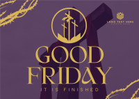 Simple Good Friday Postcard Image Preview
