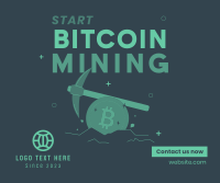Start Crypto Mining Facebook Post Design