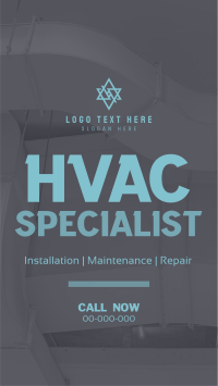 Minimalist HVAC Expert Facebook story Image Preview