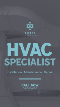 Minimalist HVAC Expert Facebook Story Design