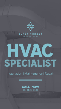 Minimalist HVAC Expert Facebook Story Image Preview