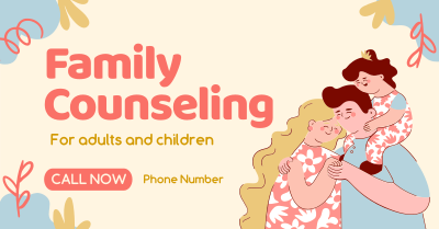 Quirky Family Counseling Service Facebook Ad Image Preview