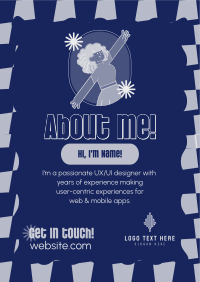 Quirky Fun About Me Poster Image Preview