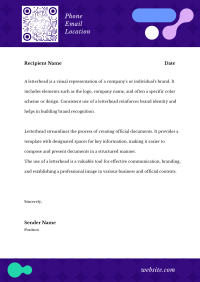 Abstract Generic Business Letterhead Image Preview