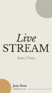 Live Stream On YouTube Short Design