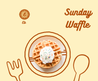Yummy Waffle Plate Facebook Post Image Preview