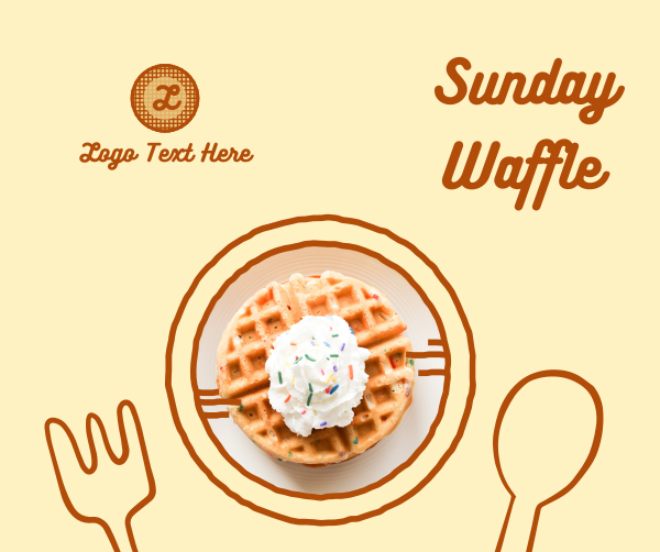 Yummy Waffle Plate Facebook Post Design Image Preview