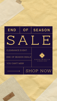 Minimal Conservative Season End Sale Facebook Story Image Preview