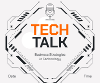 Tech Talk Podcast Facebook Post Design