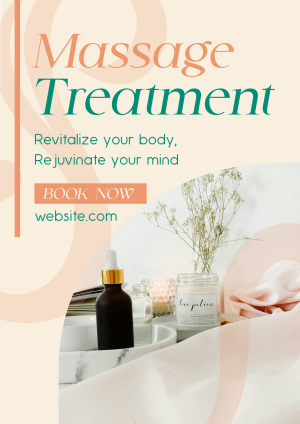 Simple Massage Treatment Flyer Image Preview