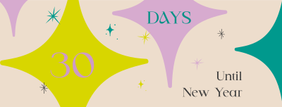 Sparkly New Year Countdown Facebook cover Image Preview