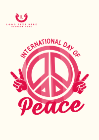 Peace Day Symbol Poster Design