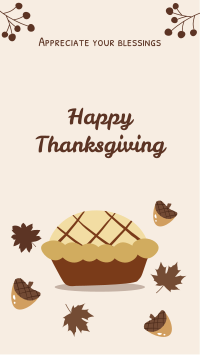 Thanksgiving Pie  Facebook story Image Preview