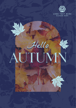 Hello There Autumn Greeting Flyer Image Preview