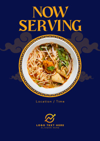 Chinese Noodles Poster Design