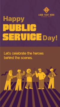 Playful Public Service Day YouTube short Image Preview