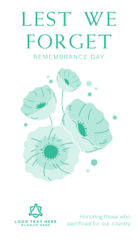 Symbol of Remembrance Facebook Story Design