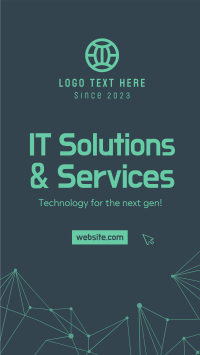 IT Solutions Instagram Story Design