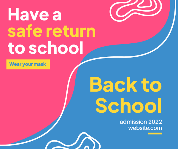 Safe Return To School Facebook Post Design Image Preview