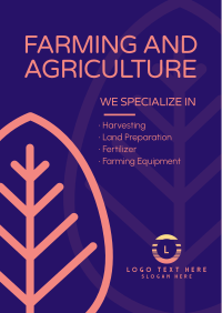 Agriculture and Farming Poster Design