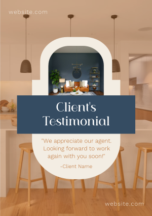 Clean Real Estate Testimonial Flyer Image Preview