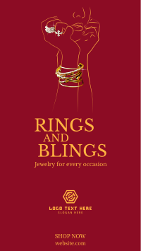 Rings and Blings Facebook story Image Preview